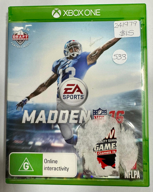 Madden NFL 16  Xbox One Game