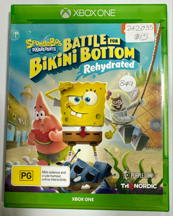 SpongeBob Squarepants Battle For Bikini Bottom Rehydrated Xbox One Game