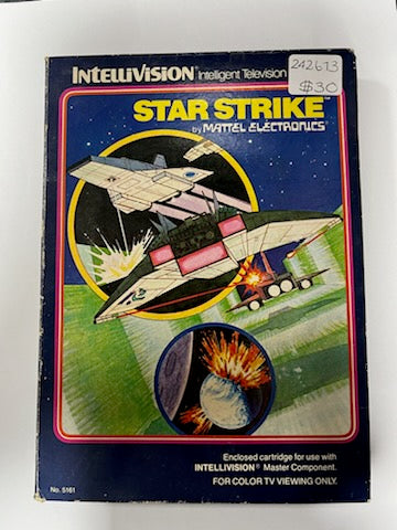 Jeu Intellivision Star Strike – Cartouche Seule (état Correct)