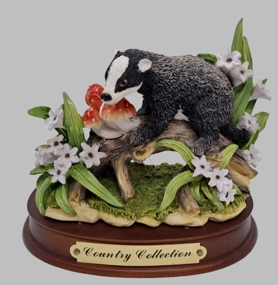 Country Collection Badger Figurine