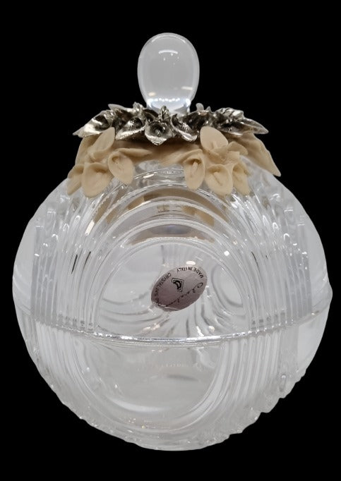 Claraluna Crystal Candy Dish with Lid