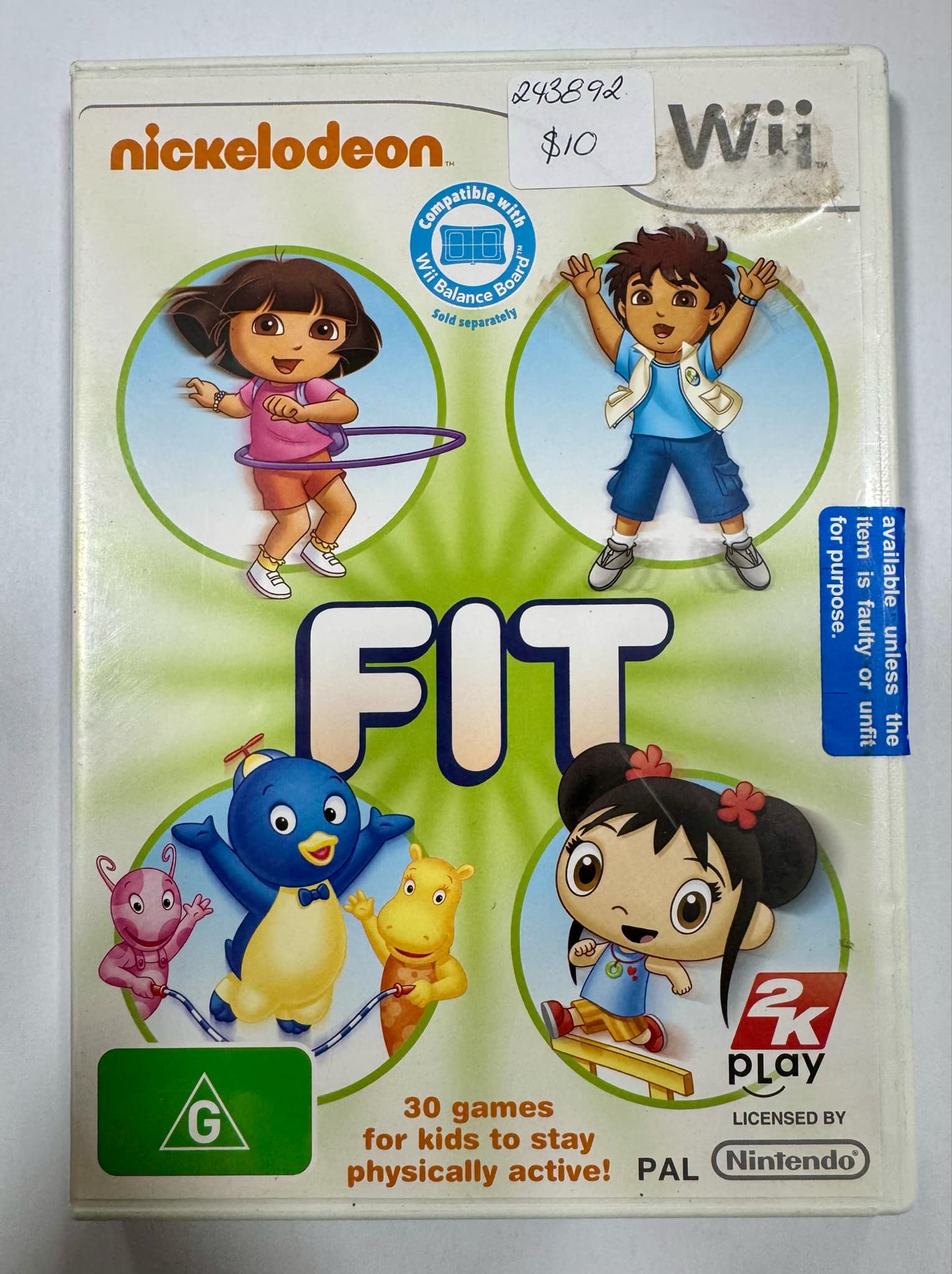 Nick Jr. Fit Nickelodeon Fit Wii Game