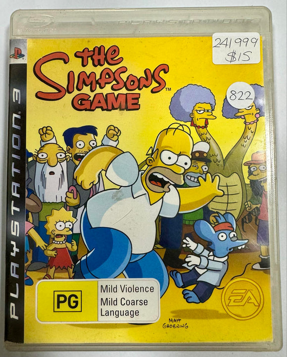 The Simpsons Game PS3 Game