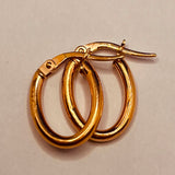 9ct Rose Gold Hoop Earrings