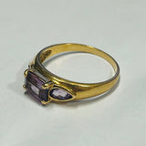 9ct Yellow Gold Amethyst Ring