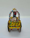 Hand-made & Hand-painted Ceramic Sicilian Cart with Horse