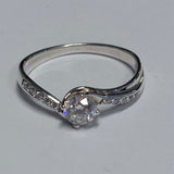 Sterling Silver Cubic Zirconia Ring