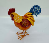 Painted Metal Rooster