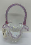Fenton Hobnail Art Glass Basket