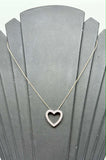Heart Necklace Silver