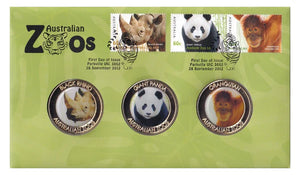 PNC 2012 Australian Zoos Rhino/Panda/Orangutan Medallion