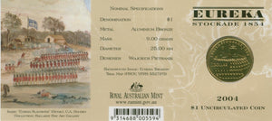 Coin 2004 Eureka Stockade "B" Brisbane Mintmark