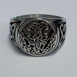 Stainless Steel Norse Yggdrasil/Tree of Life Celtic Ring