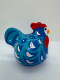 Happy Hens Chicken Figurine Blue Hamburg