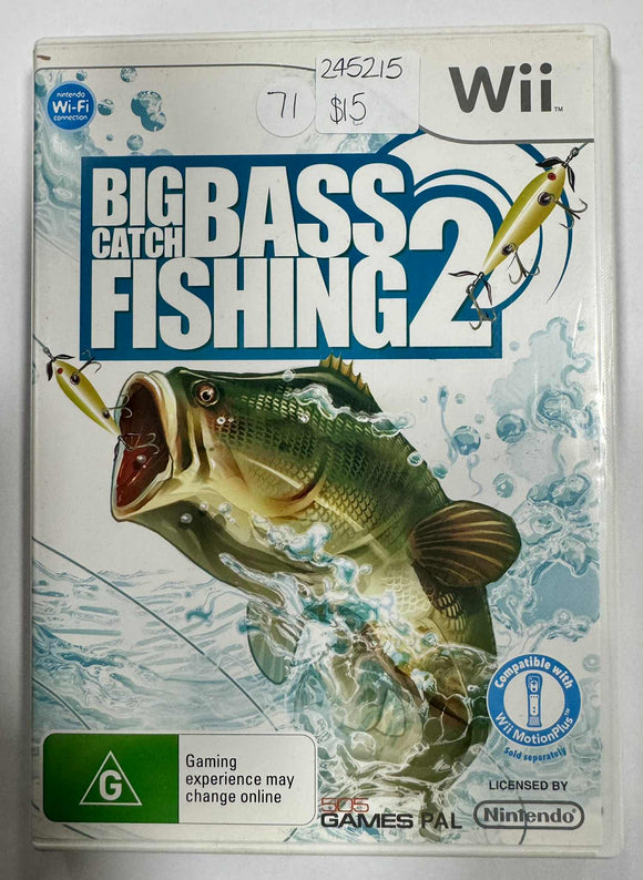 Big Catch Bass Fishing 2 Wii Game