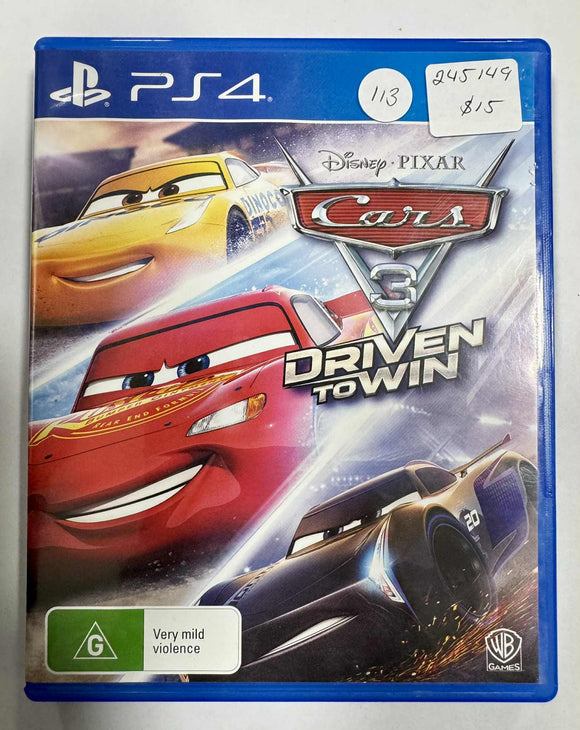 Cars 3 Driven to Win PS4 Game