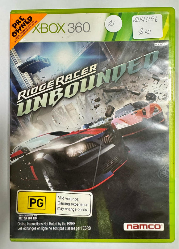 Ridge Racer Unbounded Xbox 360 Game