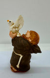 Vintage Resin Monk Figurines