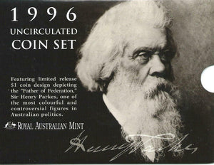 1996 Sir Henry Parkes Uncirculated Coin Set