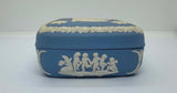 Vintage Wedgwood Jasperware Blue Trinket Box