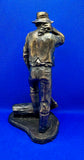 Bronze Sculpture "The Shingle Cutter" By Anna B. Holan