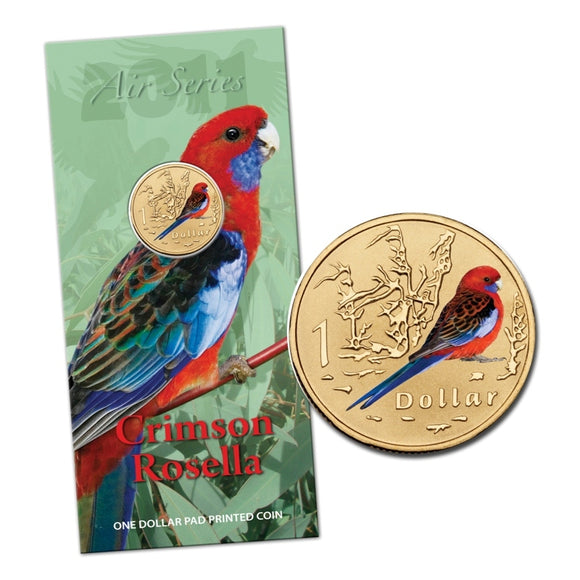 2011 Air Series Crimson Rosella One Dollar