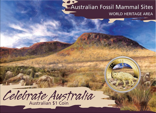 Perth Mint Coin 2011 Celebrate Australia Fossil Mammal Sites One Dollar