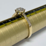 9ct Yellow Gold Diamond Cluster Ring