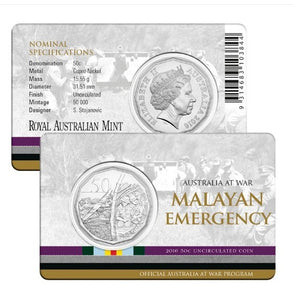 2016 Australia at War Malayan Emergency 50 Cent