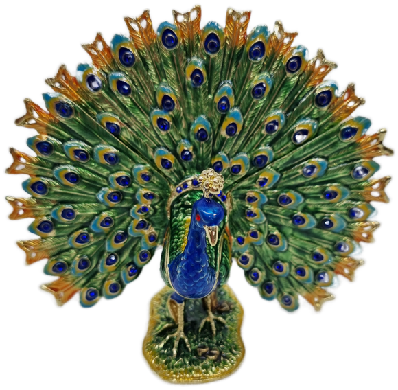 Peacock Trinket Box