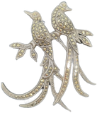 Brooch Marcasite Birds