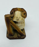 Vintage Rye Pottery ram figurine