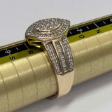 9ct Yellow Gold Cluster Ring