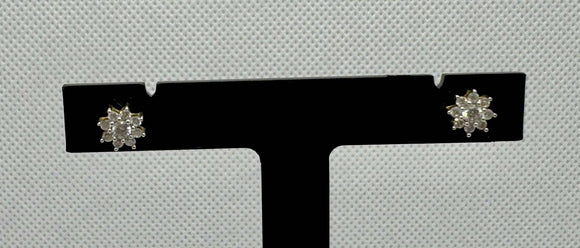 9ct Gold Diamond Earrings