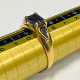 9ct Yellow Gold Amethyst Ring