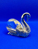 Cut Glass Swan Figurine