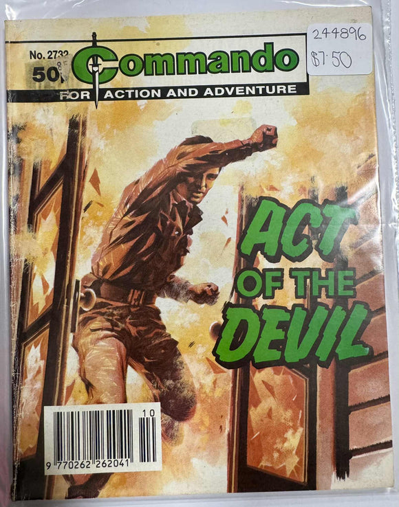 Commando Comic No.2732 Act of The Devil