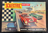 Tri-ang Scalextric Model Motor Racing Cars and Tracks With Grande Bridge