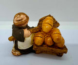 Vintage Resin Monk Figurines