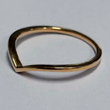 Pandora Polished Wishbone 14kt Rose Gold Plated Ring
