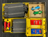 Tri-ang Scalextric Model Motor Racing Cars and Tracks With Grande Bridge