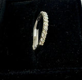 9ct White Gold Diamond Dress Ring