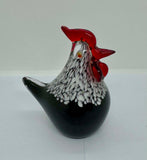 Hand Made Glass Art Rooster