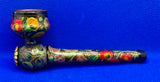 Hand-Painted Wooden Tabacco Pipe