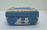 Vintage Wedgwood Jasperware Blue Trinket Box