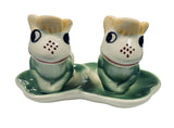 Vintage Frogs on Lily Pad Salt & Pepper Shaker