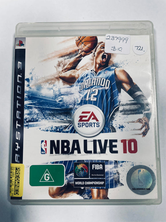 NBA Live 10 PS3 Game