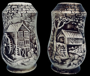 Flour Mill Salt & Pepper Shakers