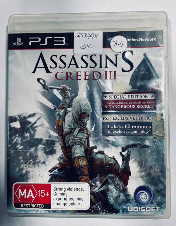 Assassin's Creed 3 PS3 Game