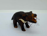 Wooden Hand-Carved Tasmanian Devil